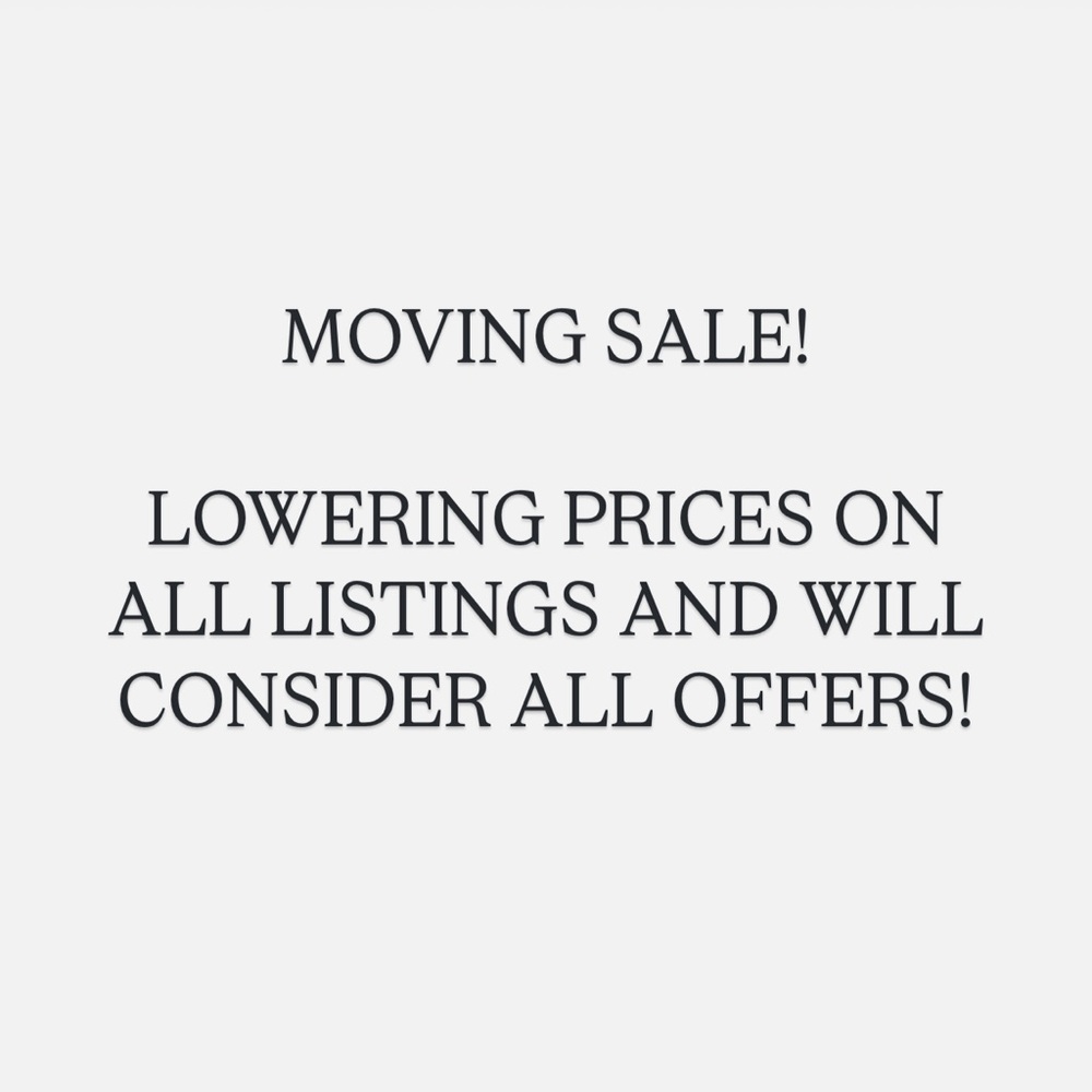 Moving Sale Announcement